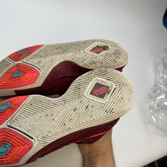 Nike Kyrie 3 Team Red / Hot Punch 2016 Basketball Shoes 859466-681 Size 6.5Y - Picture 7 of 16